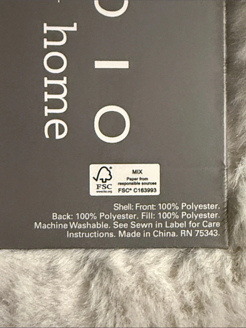 Max Studio Home King Faux Fur Quilt